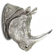 Декор настінний носоріг срібний