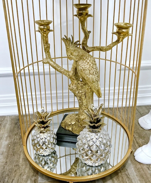 Клітка декоративна золота