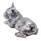 Статуетка Бульдог срібний лежачий