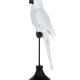 Статуетка Папуга білий на жердині 30см