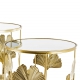 Комплект золотих столиків з листям кгінкго