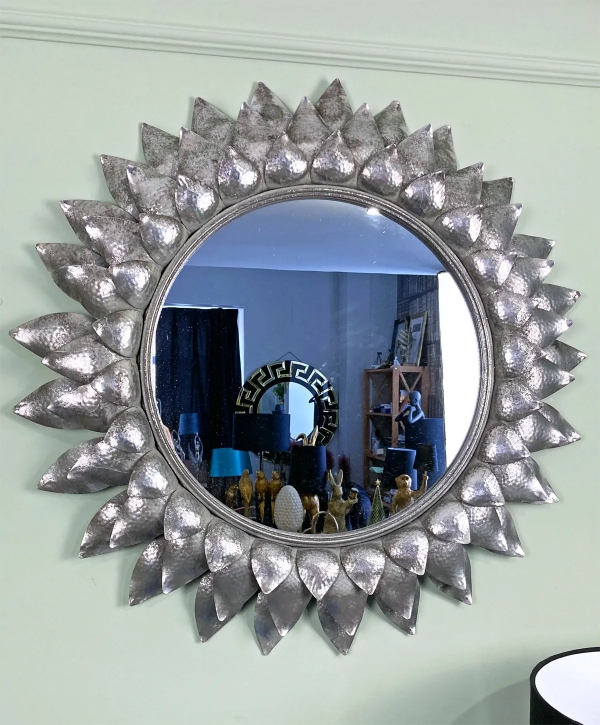Зеркало серебряное 82 см