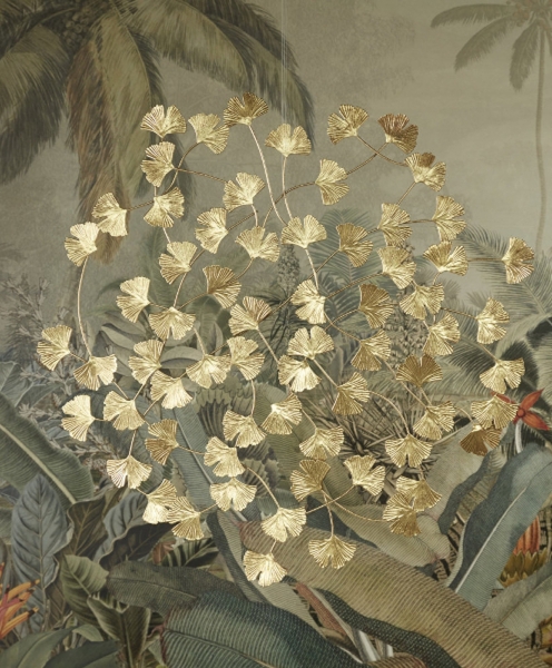 Настінний декор листя Гінкго круглий