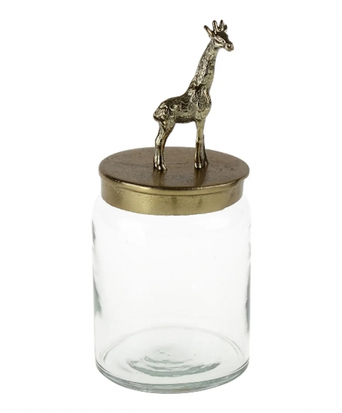 Ємність скляна з жирафом